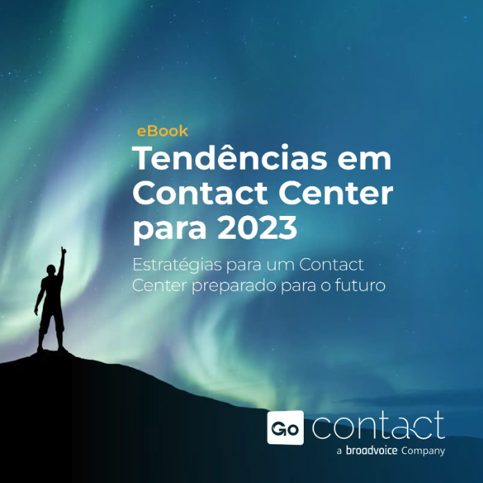 Capa de ebook - Tendências em Contact Center para 2023